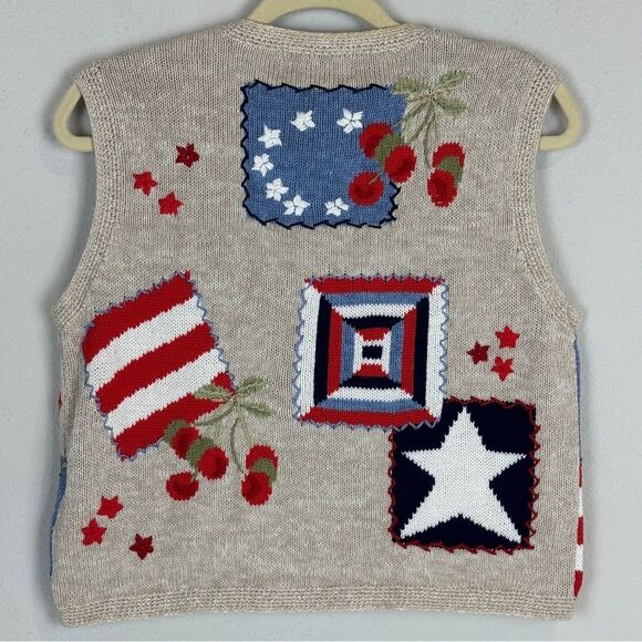 Vintage Northern Isles Petites Hand-embroidered Vest Americana PS - Picture 6 of 10